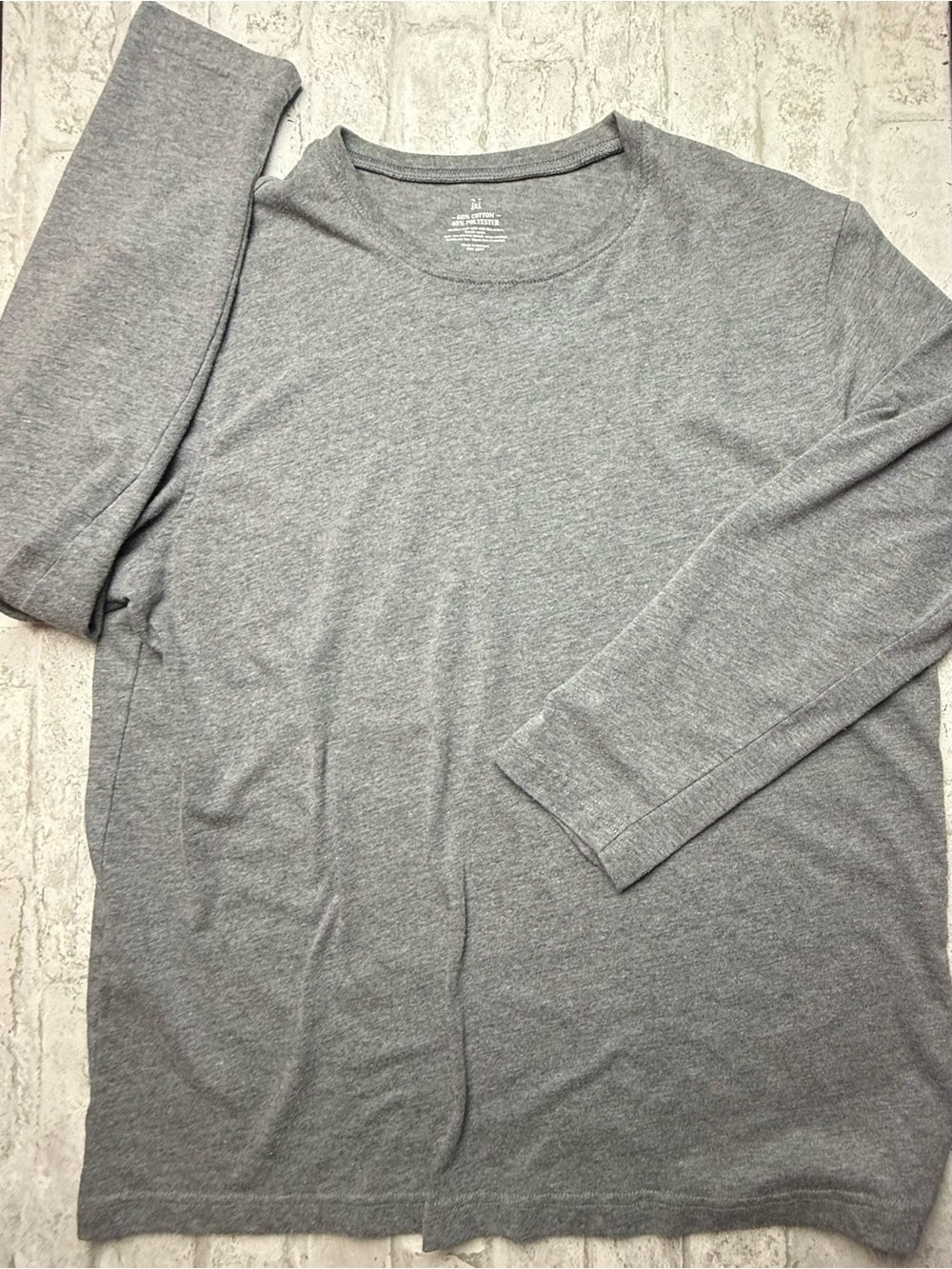 Long Sleeve Tee Shirt Top Kohls Grey Gray Woman’s M 😍